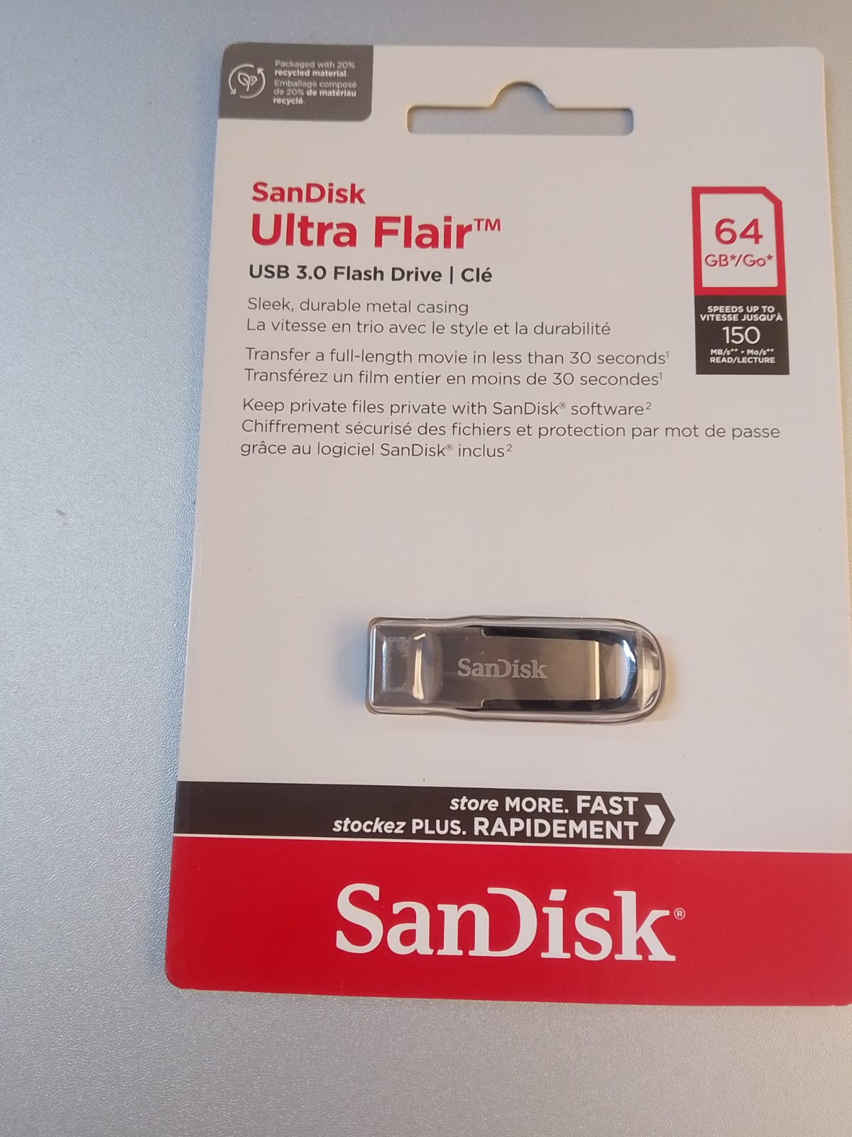 SANDISK MICRO SD 64GB CLASS 10