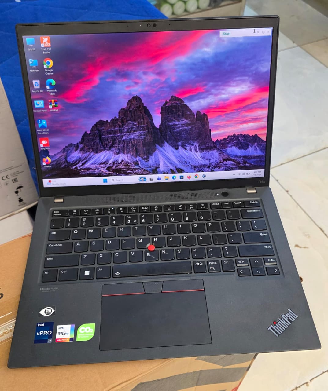 Lenovo ThinkPad T14s 12th Gen Intel Core i7 16gb ram 512gb